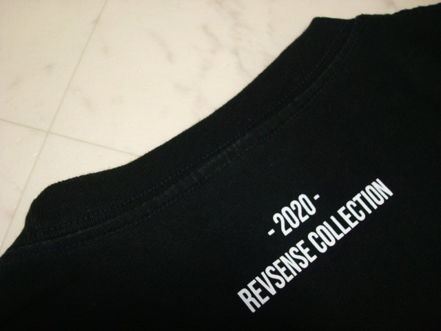 ■ 2020 REVSENSE COLLECTION ユナイテッドアスレ ヘビーウェイト メンズ REV 英字 黒 ブラック 厚地 コットン 綿100% 半袖 Tシャツ XL LL_画像3