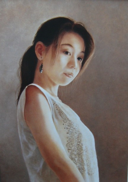 ヤフオク! - 吉川順子、【窓辺】、希少な額装用画集より、新品額装