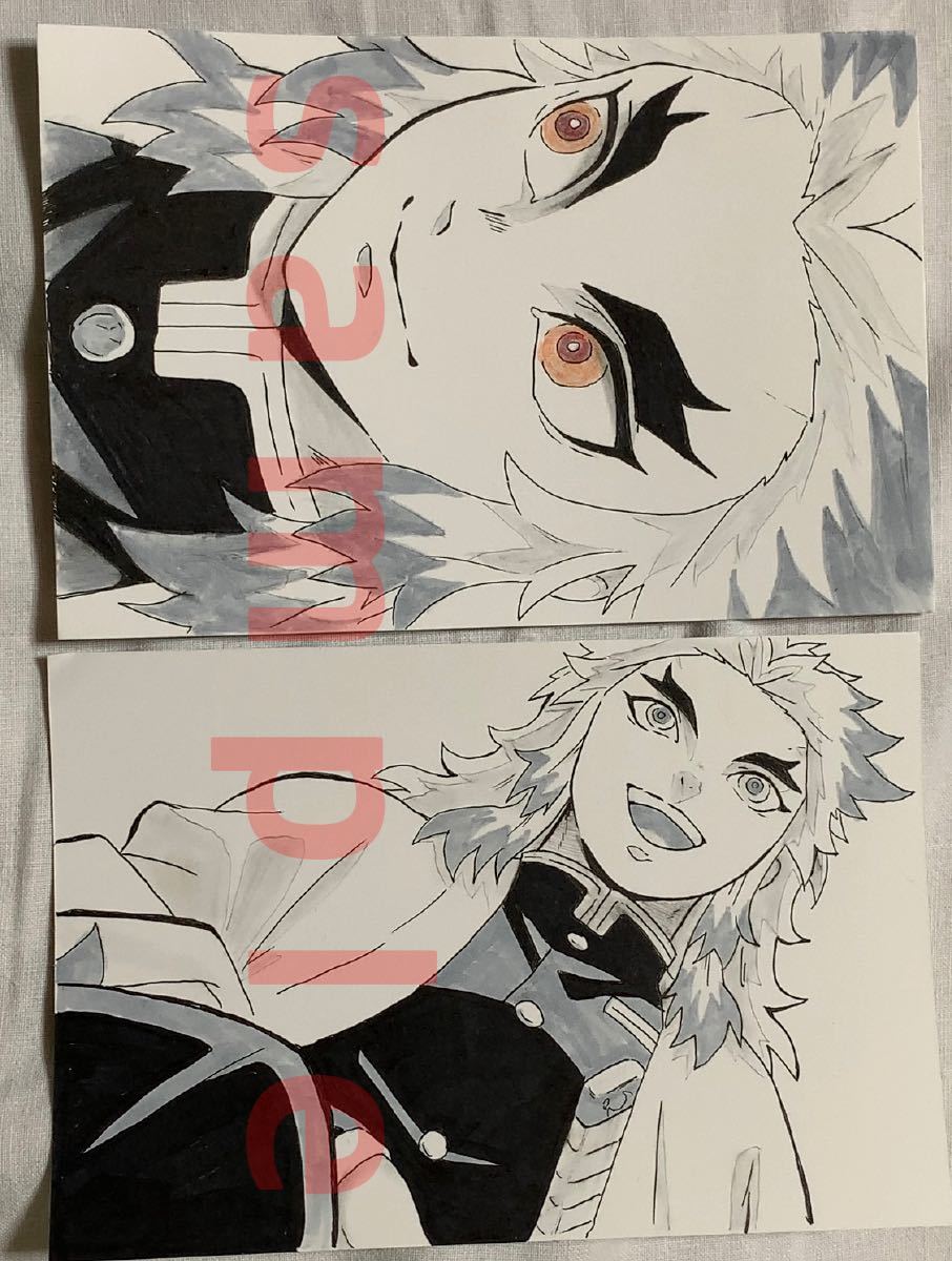 Paypayフリマ 鬼滅の刃 無限列車 煉獄杏寿郎 手描き イラスト Paypayフリマ 鬼滅の刃 無限列車 煉獄杏寿郎 手描き イラスト