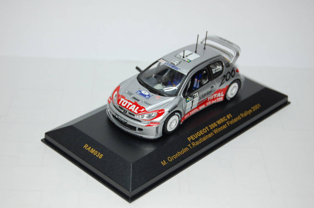 レーシングカー PEUGEOT 206 WRC #1 RAM036