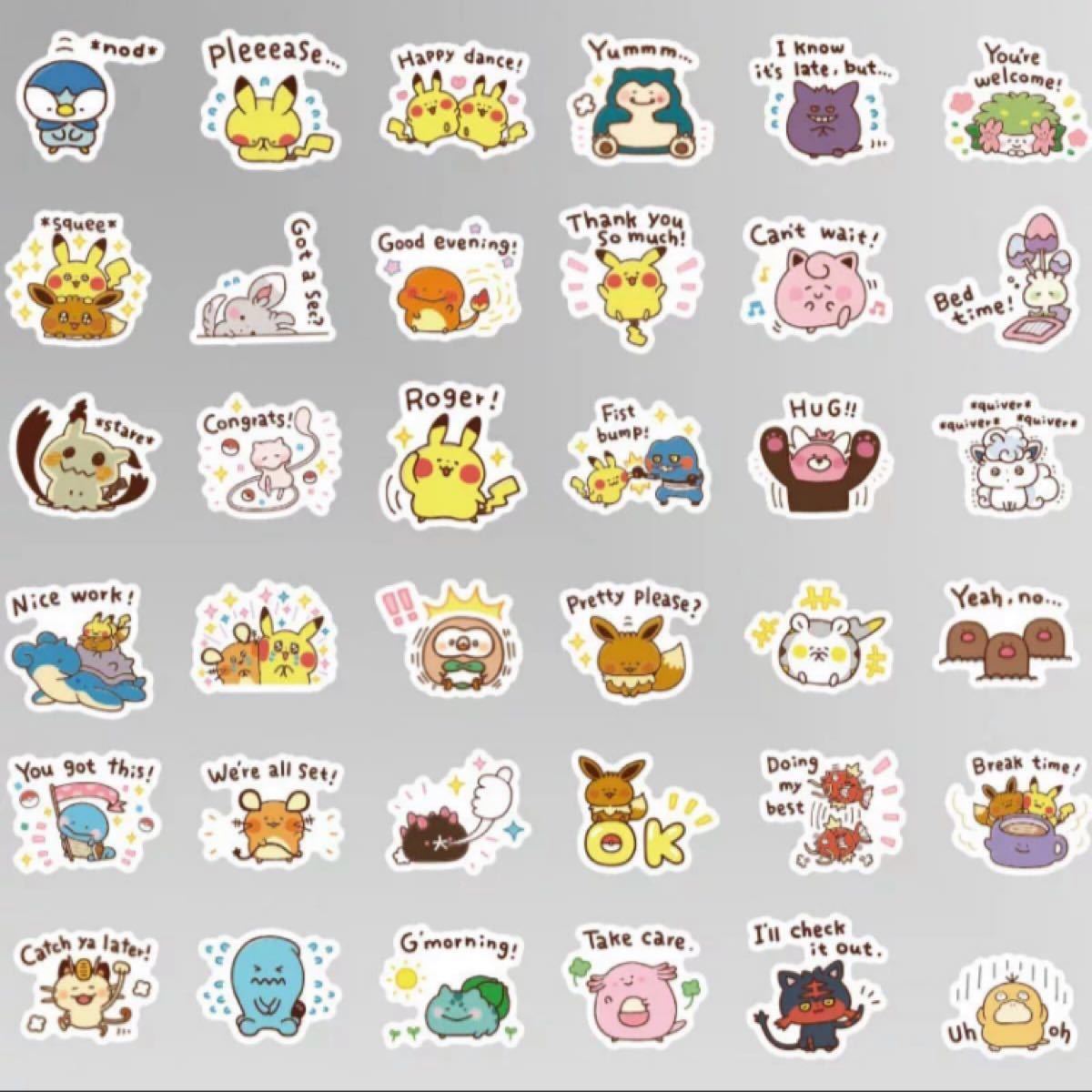 Paypayフリマ フレークシール カナヘイ ポケモン ステッカー Paypayフリマ フレークシール カナヘイ ポケモン ステッカー