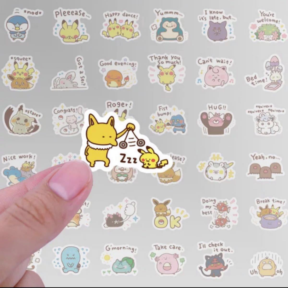 Paypayフリマ フレークシール カナヘイ ポケモン ステッカー Paypayフリマ フレークシール カナヘイ ポケモン ステッカー