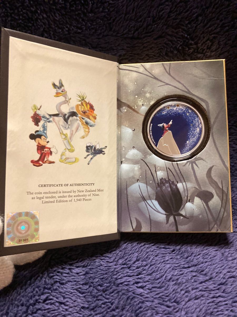 ディズニー ファンタジア80周年 魔法使いの弟子 1オンス銀貨 ディズニー ファンタジア80周年 魔法使いの弟子 1オンス銀貨