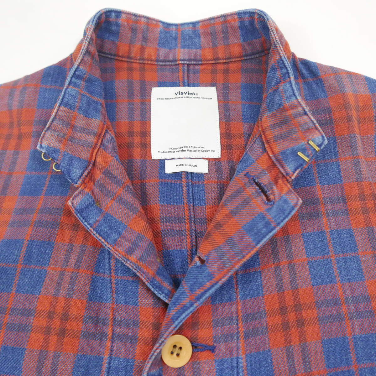 14AW 14FW visvim ビズビム LUGLI JKT(INDIGO CHECK) コットン 長袖
