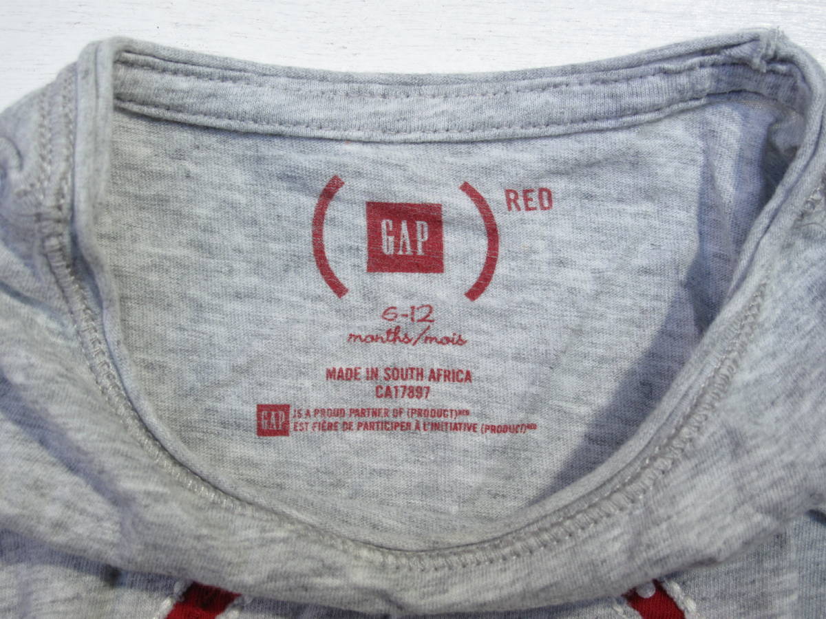GAP RED コラボ Tシャツ ベビー size: 6~12ヶ月　 _画像4