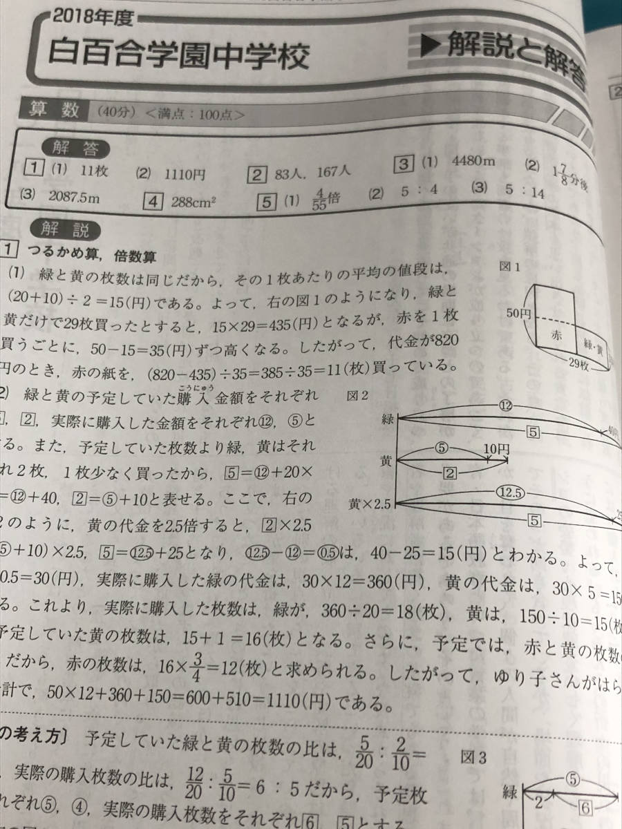 Amazon.co.jp: 白百合学園中学校 2024年度用 7年間スーパー過去