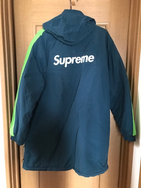 SUPREME BOX ロゴ ベンチコート M パーカー フーディー アウター ジャケット サッカー フットサル PARKA JACKET_画像1