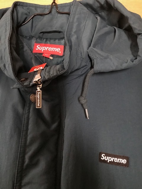 SUPREME BOX ロゴ ベンチコート M パーカー フーディー アウター ジャケット サッカー フットサル PARKA JACKET_画像3