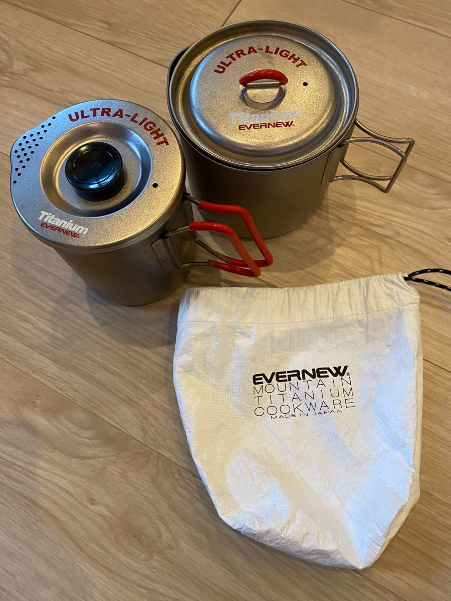 エバニュー EVERNEW チタンマグポット900 RED ECA267R &チタン エバニュー EVERNEW チタンマグポット900 RED ECA267R &チタン