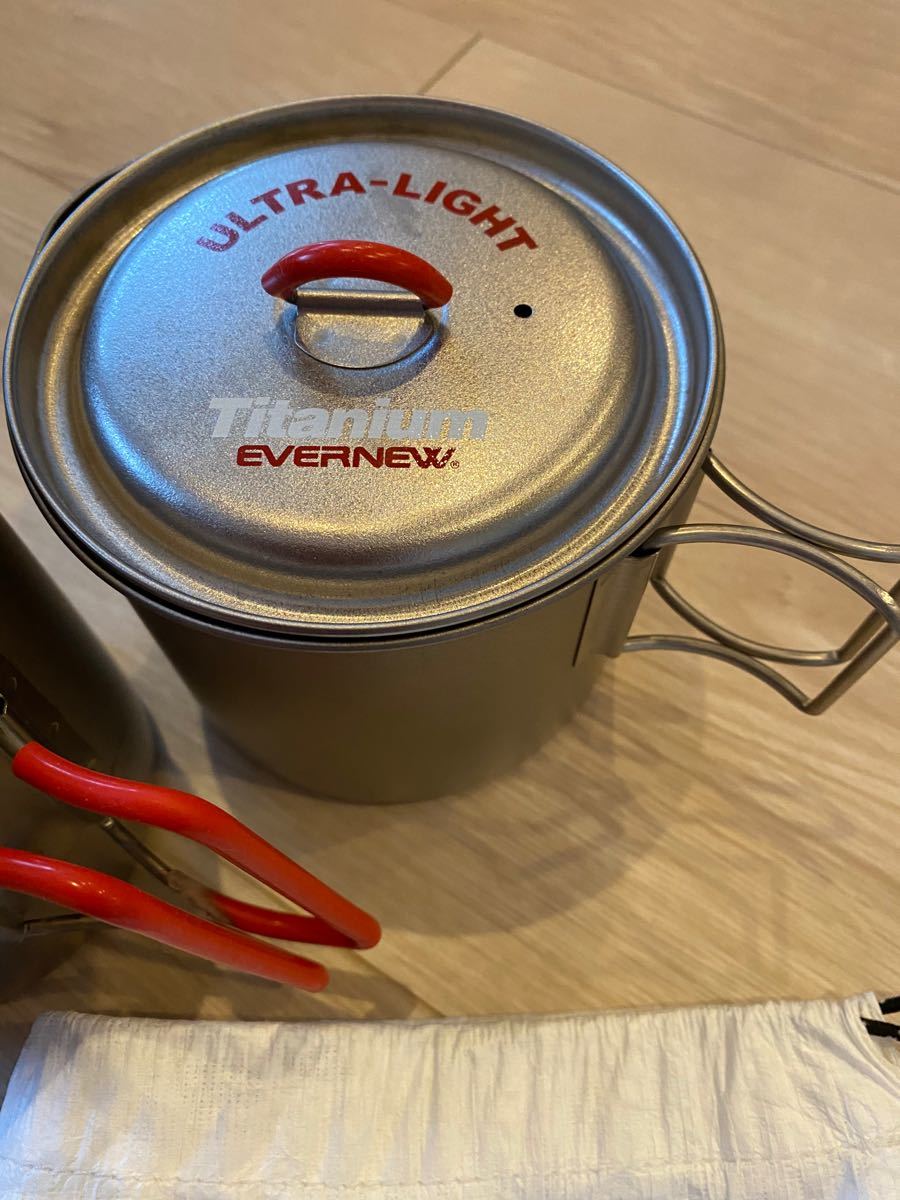 エバニュー EVERNEW チタンマグポット900 RED ECA267R &チタン エバニュー EVERNEW チタンマグポット900 RED ECA267R &チタン