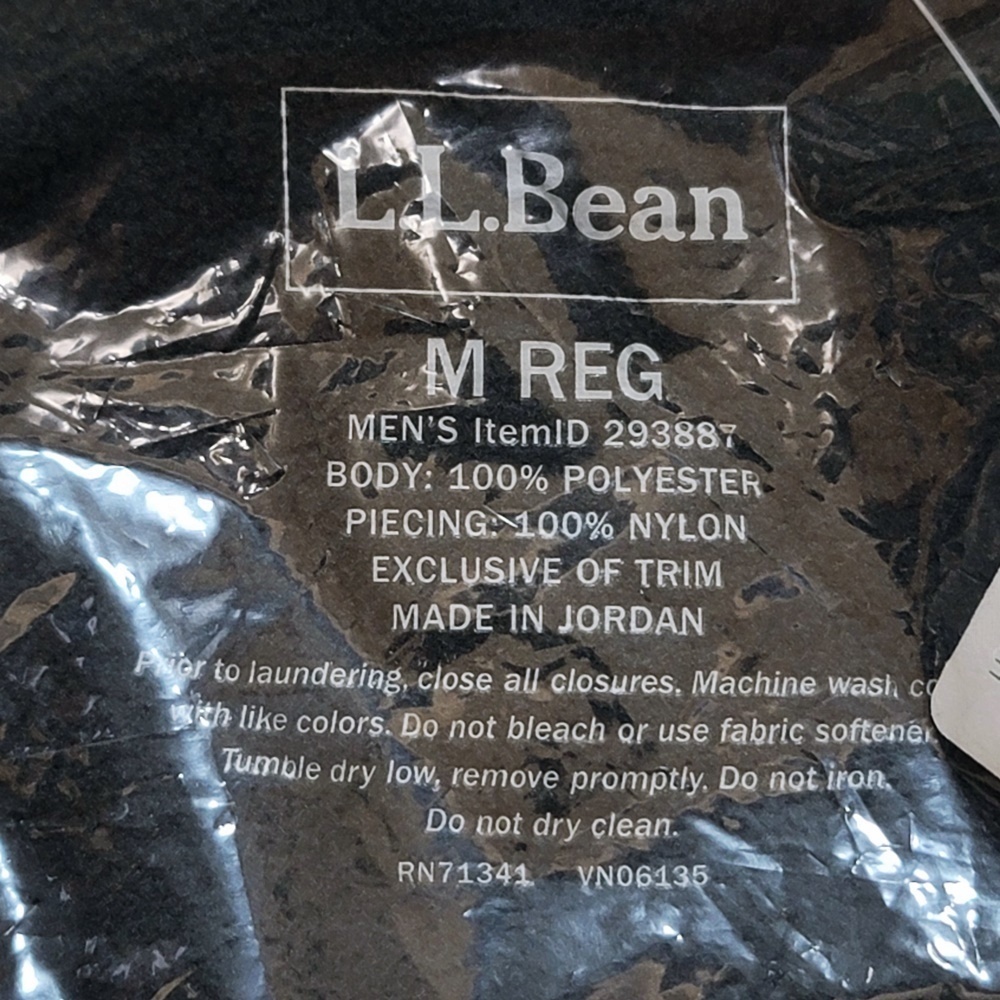 WB222　未開封 L.L.Bean エルエルビーン 裏フリース フルジップ セーター ジャケット Mサイズ 日本Lサイズ グレー 防風 撥水性 ●80_画像5