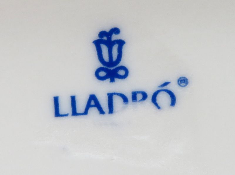  Lladro украшение # разместить на ....figyu Lynn 5460 собака цветок девочка керамика кукла интерьер произведение искусства блестящий Lladro