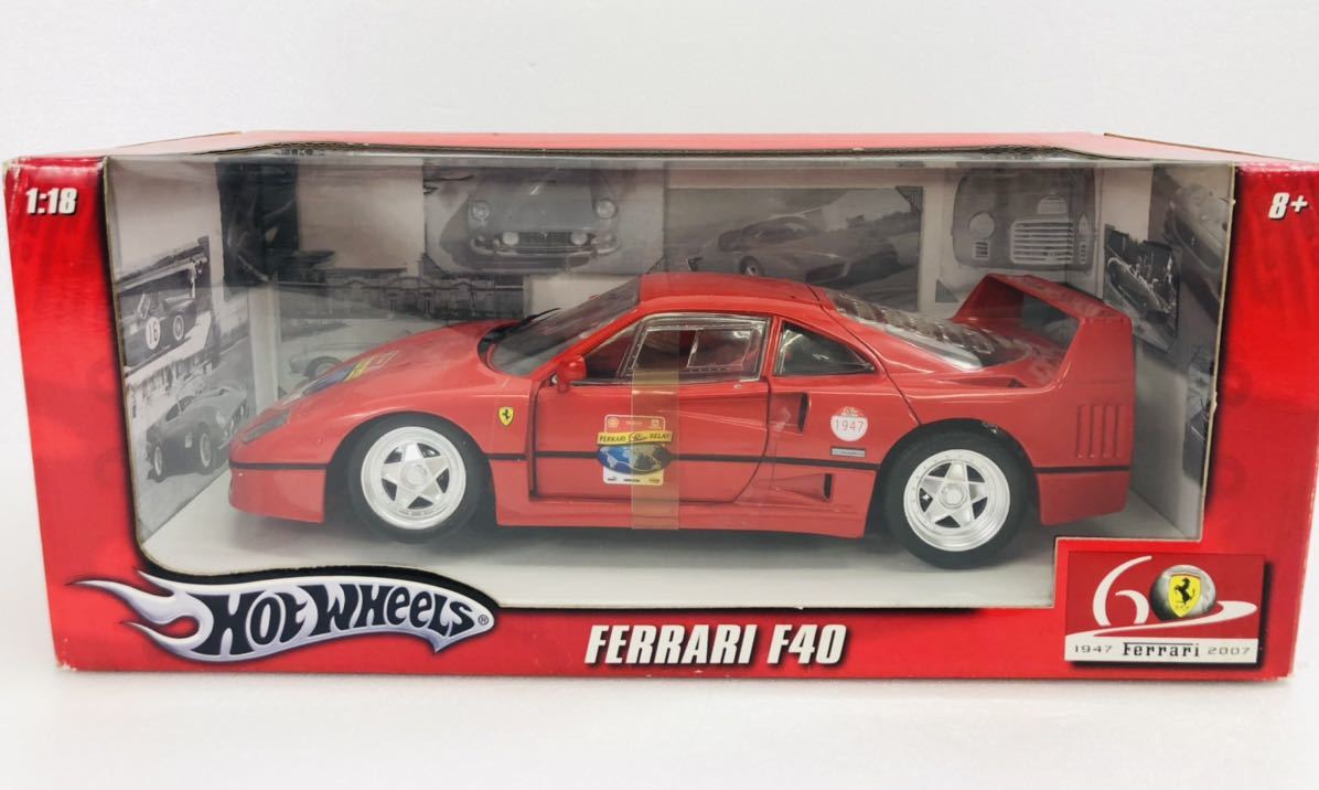 ヤフオク! - HOT WHEELS Ferrari F40 1/18 本