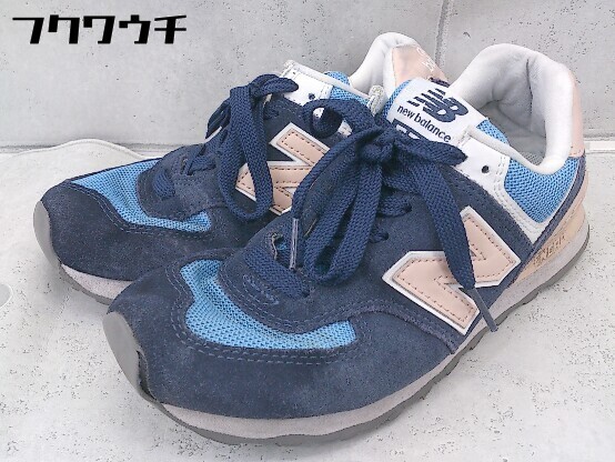 Aucru Com New Balance ニューバランス Wl574wnd スニーカー シューズ 24cm ネイビー ピンク レディース Aucru Com New Balance ニューバランス Wl574wnd スニーカー シューズ 24cm ネイビー ピンク レディース
