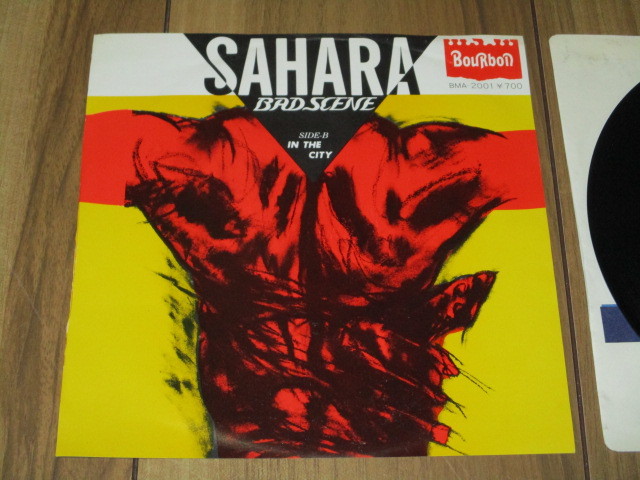 BAD SCENE バッド・シーン SAHARA サハラ c／w IN THE CITY EP DJ盤 金子光則 杉山勝彦 鴫村静児 飯塚喜久 三根生啓 MARCO BRUNO _画像1