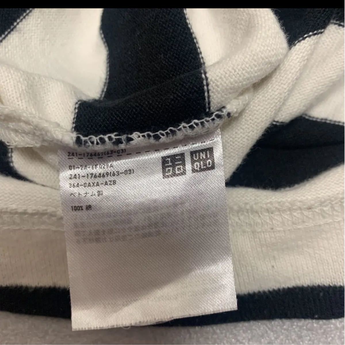 Paypayフリマ Uniqlo ユニクロ ボトルネックボーダーカットソー 長袖 Paypayフリマ Uniqlo ユニクロ ボトルネックボーダーカットソー 長袖