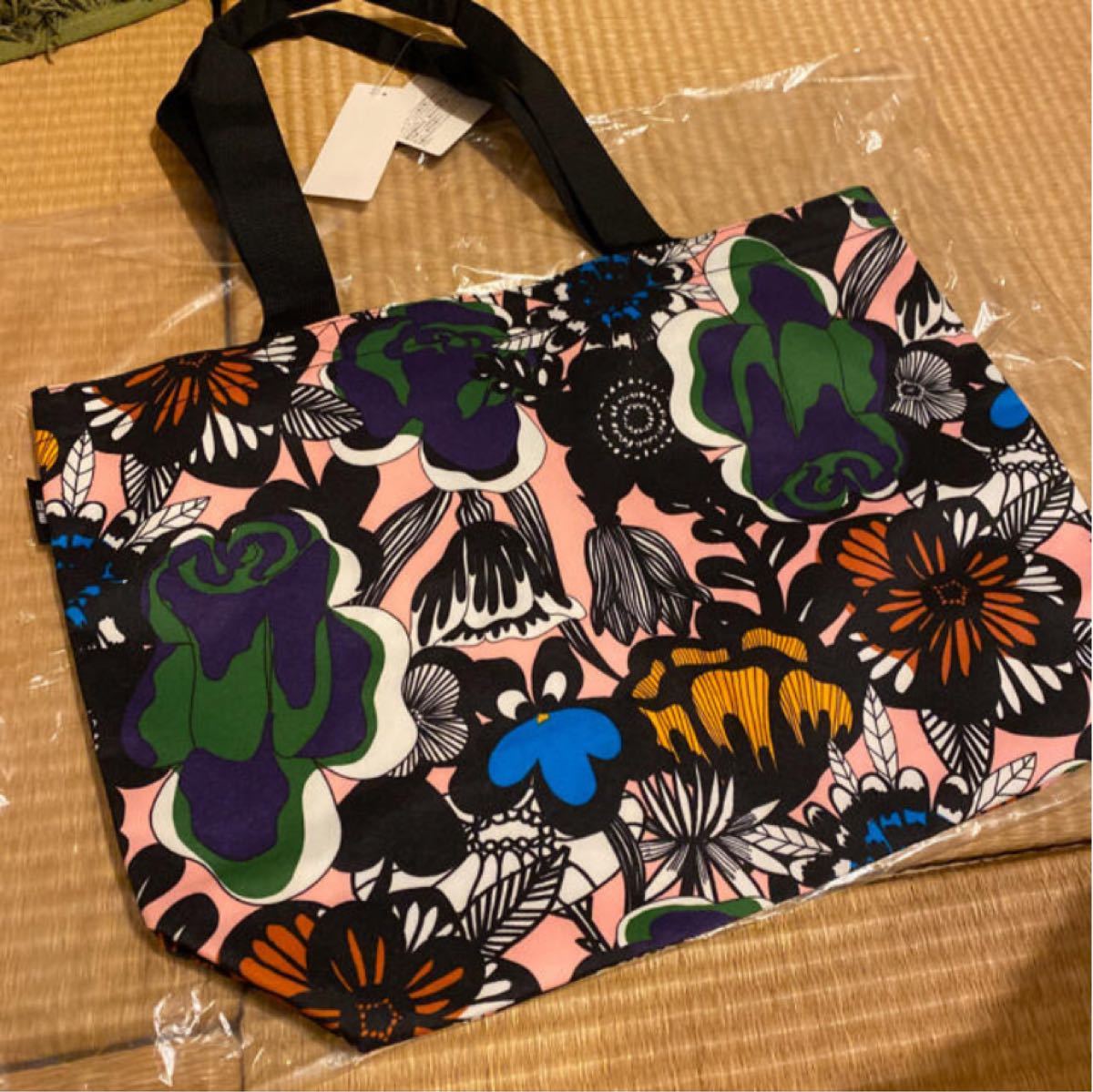 新品　ユニクロ　マリメッコ　トートバッグ　マイバッグ　エコバッグ　 marimekko UNIQLO コラボ　かばん