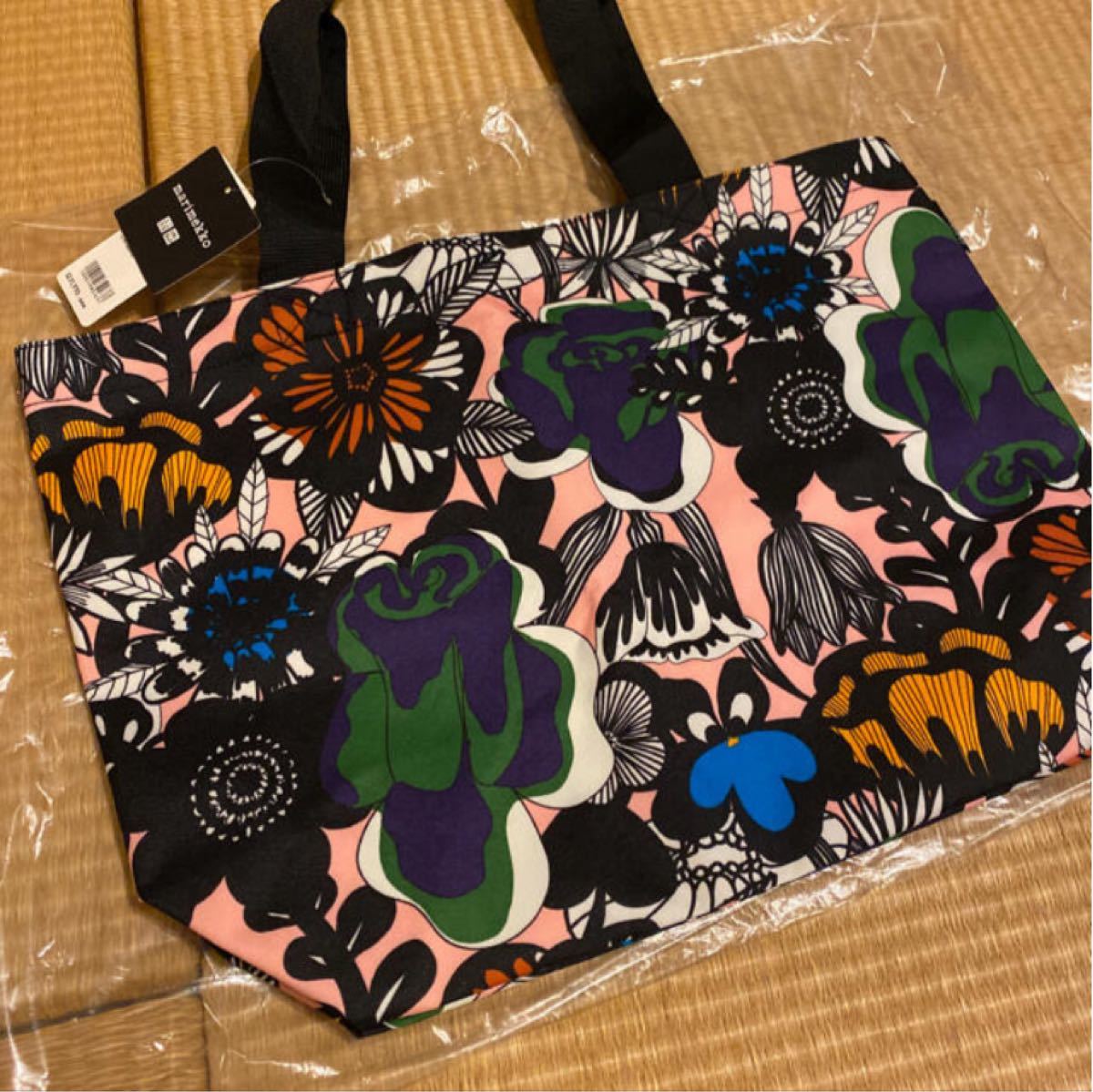 新品　ユニクロ　マリメッコ　トートバッグ　マイバッグ　エコバッグ　 marimekko UNIQLO コラボ　かばん