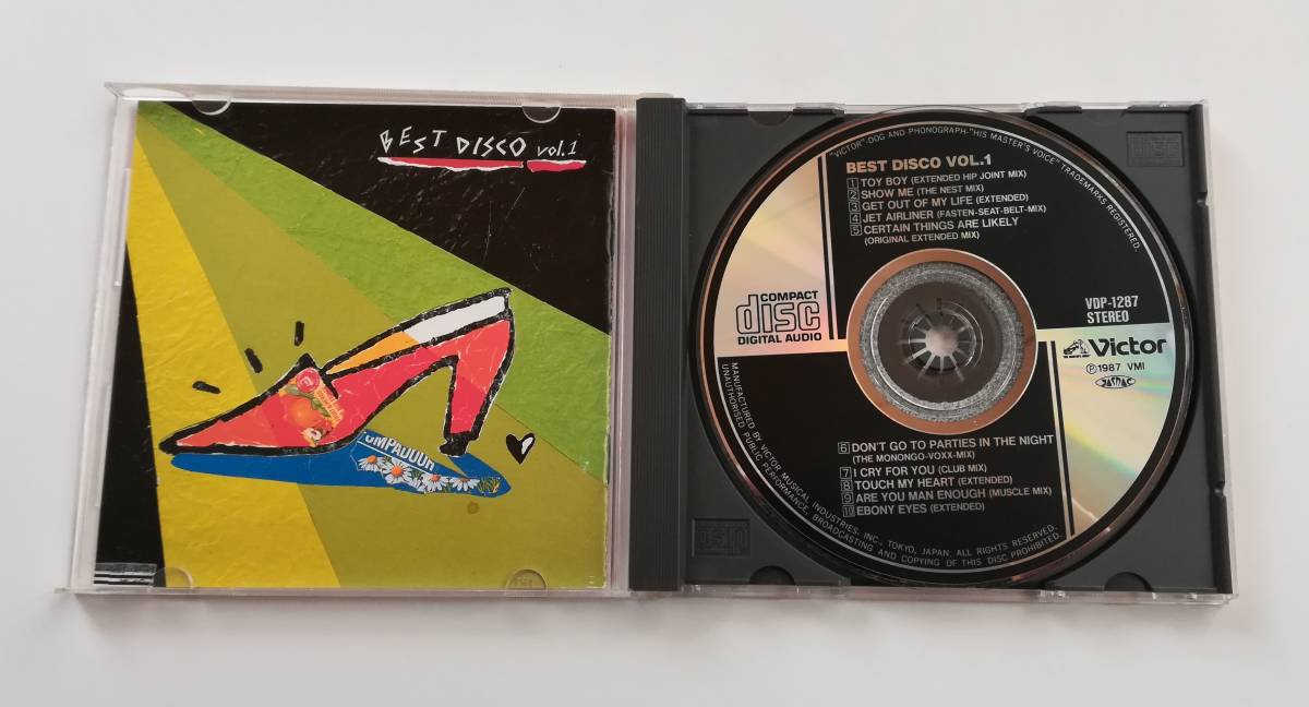 1987年CD BEST DISCO VOL.1 Toy Boy/SHOW ME他_画像2