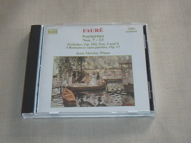 Faure：Nocturnes Vol.2　/　 Jean Martin　/　CD　/　輸入盤_画像1