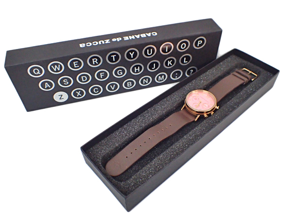 ZB9 CABANE de ZUCCa カバンドズッカ レディース クロノグラフ クォーツ腕時計 VD53-K016 ピンク文字盤 箱付き_画像10