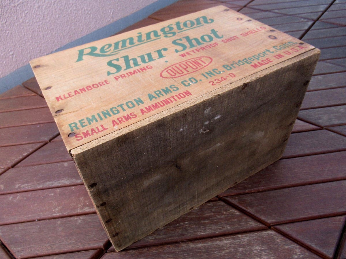 Vintage Remington Ammo Box／ヴィンテージ レミントン 弾薬箱 木製