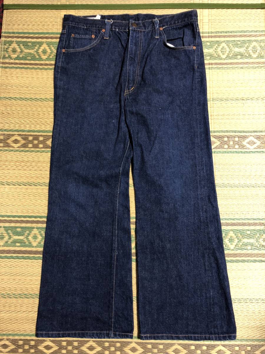 BIG-JOHN Big John Lot187 W38 Denim джинсы bell низ? местного производства Vintage Showa Retro бумага patch красный tabTALON ZIP бок сломан American Casual 