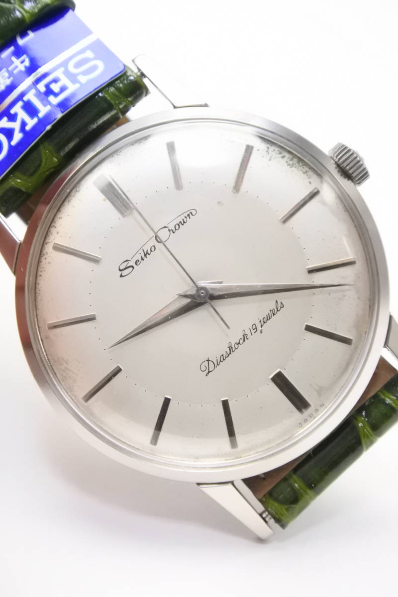 ☆☆☆国産腕時計代表モデル　1959年製　セイコー クラウンCal.560 19石　手巻紳士腕時計　純正SEIKOベルト　逸品_画像9