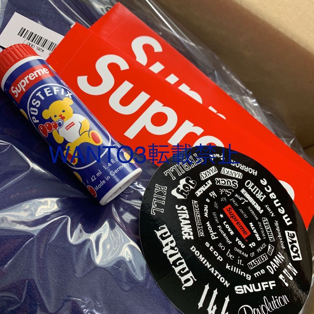Sサイズ 新品 Supreme KAWS Chalk Logo Hooded Sweatshirt BOXLOGO ステッカー ノベルティ付き シュプリーム 2021SS NIKE カウズ パーカー_画像3