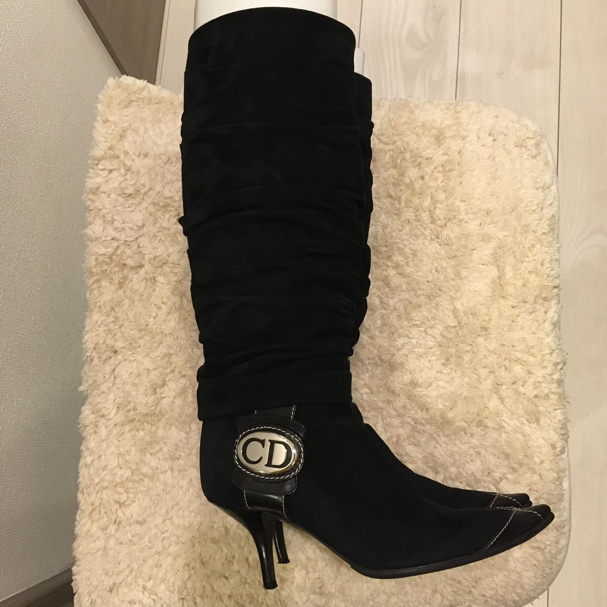 Christian Dior クリスチャンディオール ブーツ 34ハーフ 22cm