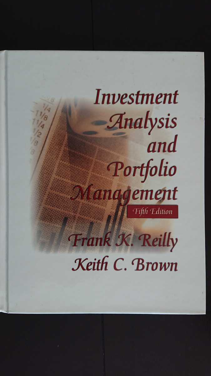 【半額に値下げ（期間限定）★送料無料】Frank K. Reilly,Keith C. Brown『Investment Analysis and Portfolio Management』Fifth Edition_画像1