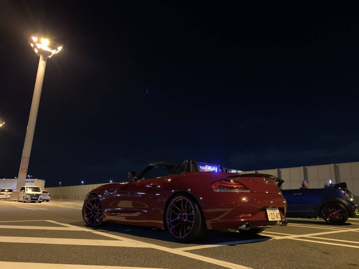 Valkyrie style BMW Z4 E89 専用 アクリルクリアーウィンドディフレクター　LEDブルー.レッド.ホワイト　選択してください._画像7