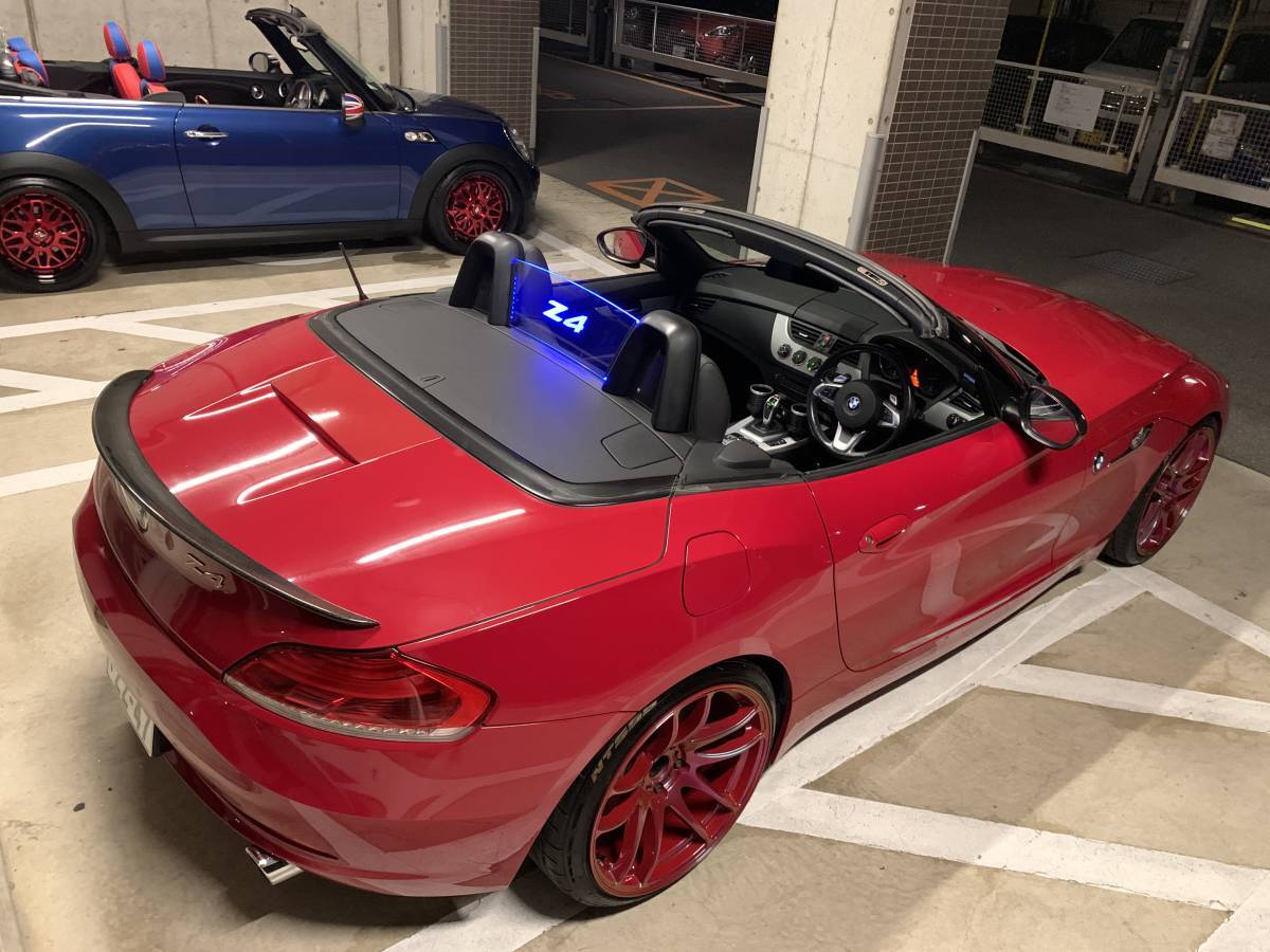 Valkyrie style BMW Z4 E89 専用 アクリルクリアーウィンドディフレクター　LEDブルー.レッド.ホワイト．．　選択してください._画像8