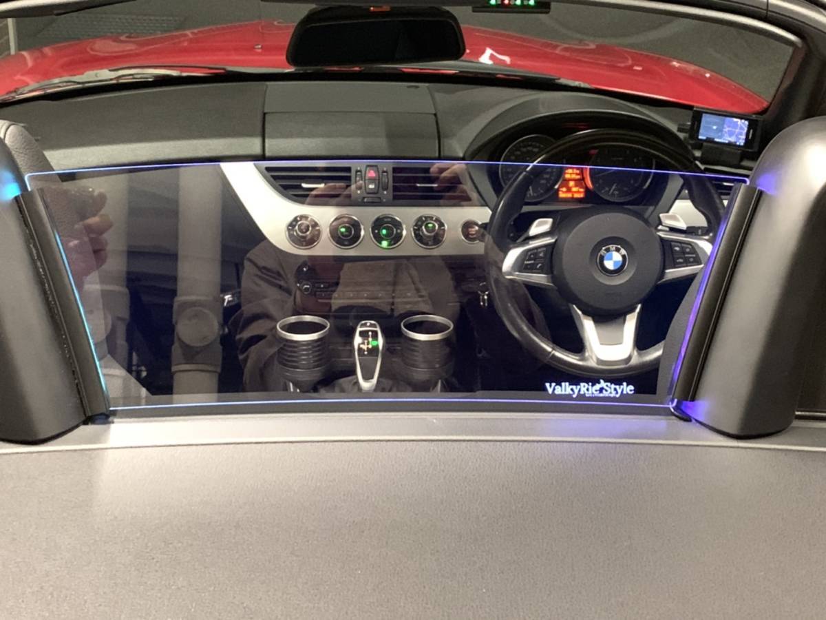 Valkyrie style BMW Z4 E89 専用 アクリルクリアーウィンドディフレクター　LEDブルー.レッド.ホワイト．　選択してください.・_画像4