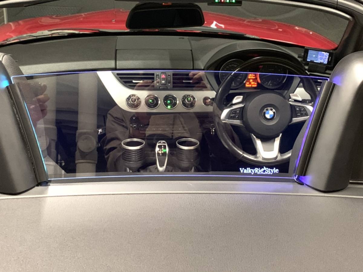Valkyrie style BMW Z4 E89 専用 アクリルクリアーウィンドディフレクター LEDブルー.レッド.ホワイト/選択してください・＞_画像10