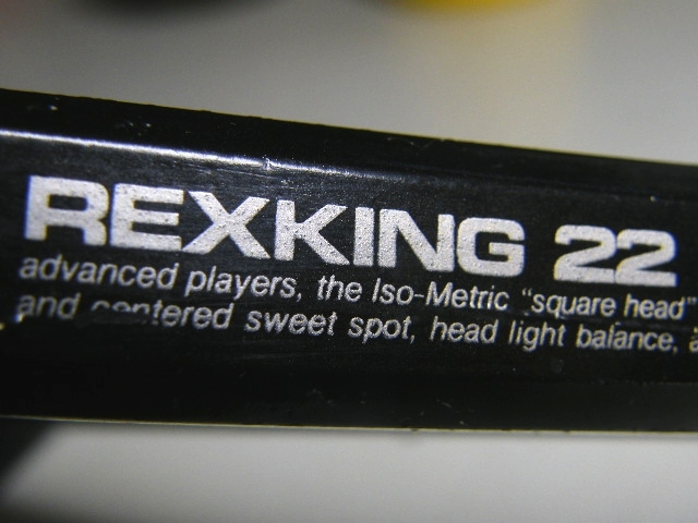 x品名x YONEXヨネックス REXKING 22テニスラケットR-22 保護カバー付き♪REXKING22 レトロ年代品ビンテージ?系テニス ラケット用品_画像4