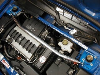 [KAWAI WORKS/ Kawai factory ] front strrut bar Progres sivu type PG-Type Peugeot 106 S10/2S/S16 [IM0150-FTP-00]