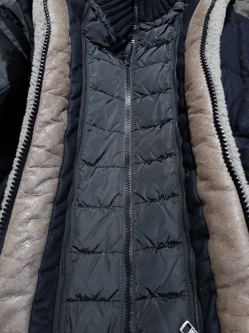 国内正規 MONCLER MONTMEDY モンクレール モンメディ ムートン レザー ウール ダウンジャケット*パーカー ダウンコート ダウンベスト