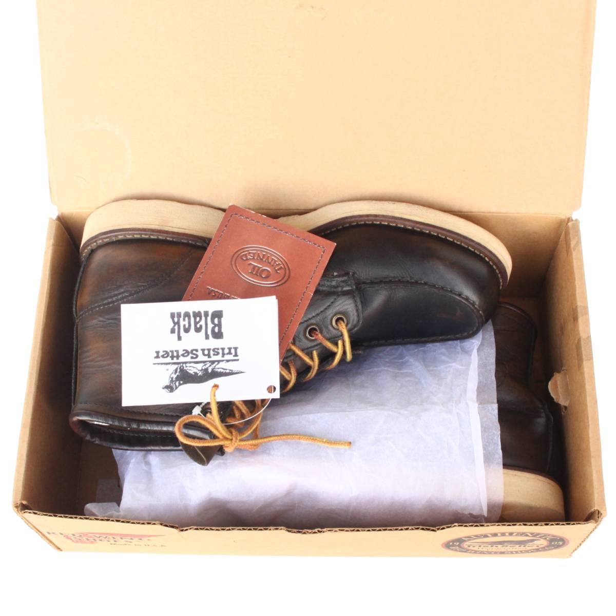 (07738) limitation Hawaii black rare superior article REDWING875 dog stamp Red Wing 8.5E approximately 26.5cm (Hawaii old dog 97 year made black light brown oroijinaru black dyeing after dyeing )