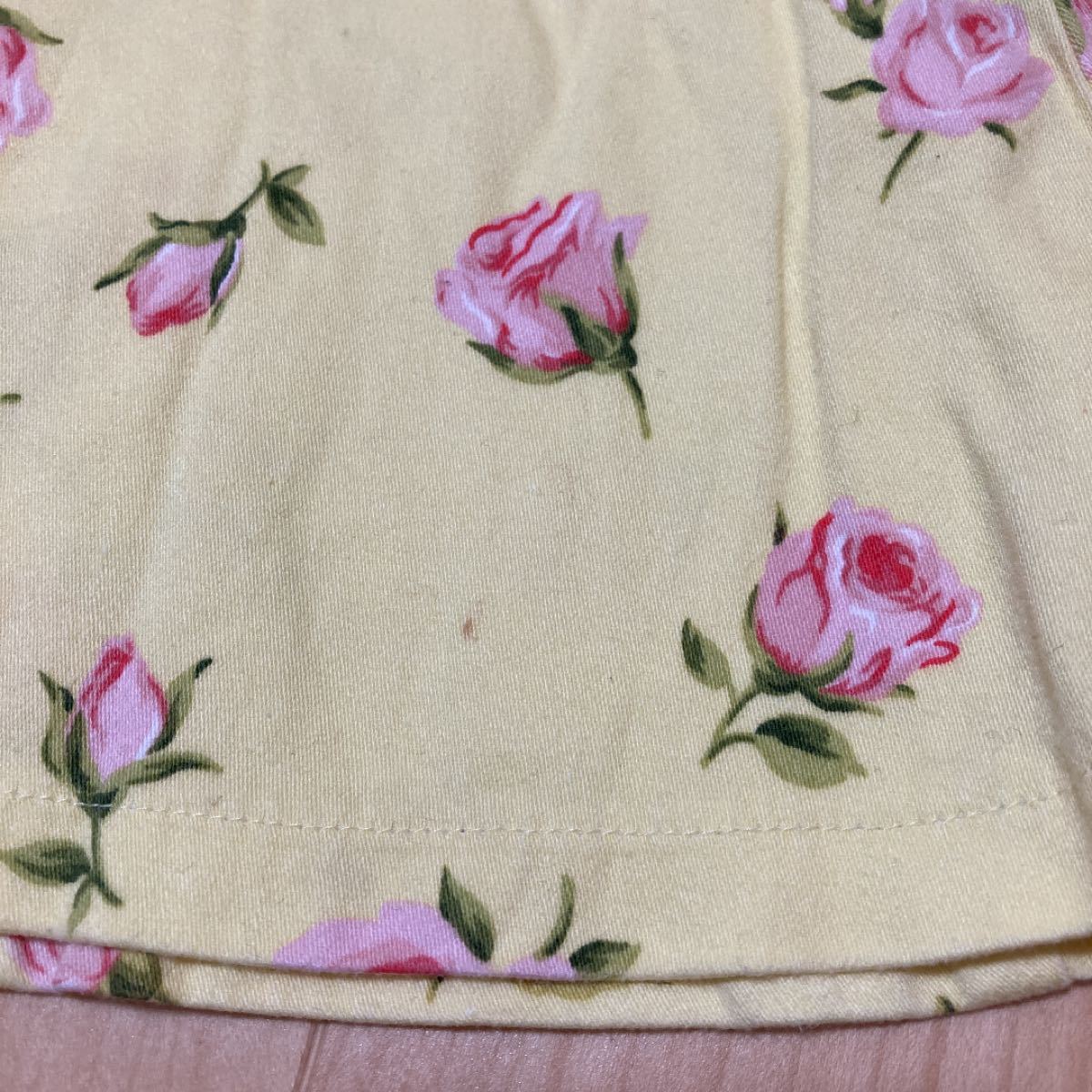 メゾピアノ  花柄ジャンバースカート