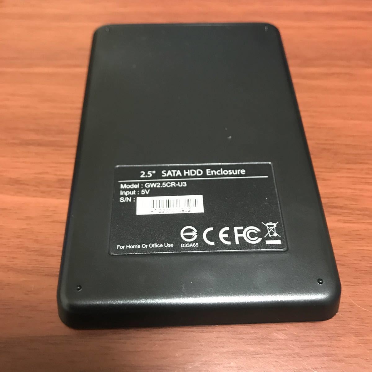 ポータブル HDD/TOSHIBA MK1652GSX 160GB 【中古】玄人志向 型名GW2.5CR-U3【新品未使用】