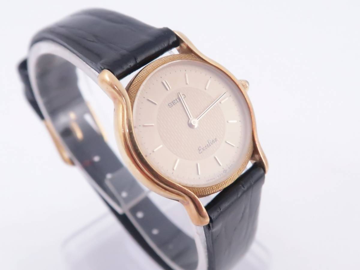 SEIKO セイコー Exceline エクセリーヌ 1F20-0D90 18KT レディース
