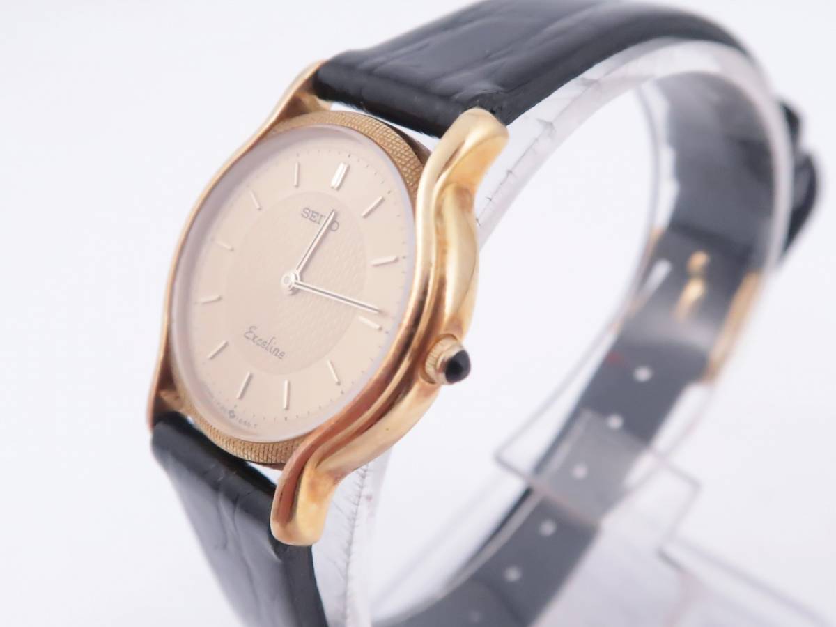SEIKO セイコー Exceline エクセリーヌ 1F20-0D90 18KT レディース