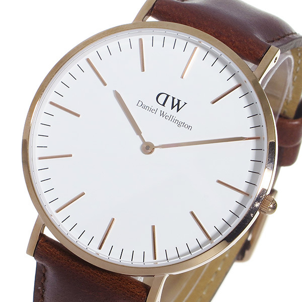 ダニエルウェリントン 腕時計 CLASSIC ST MAWES 40 ローズゴールド 0106DW DW00100006 DW00600006  ホワイト ブラウン ホワイト