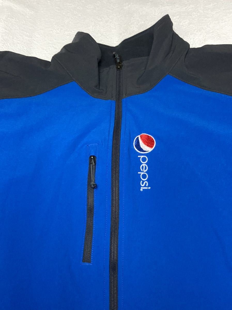 ◆ THE NORTH FACE ◆ ノースフェイス 良好 PEPSI ペプシコーラ 企業物 2トーン バイカラー テック ストレッチ ソフトシェル ジャケット XL_画像3