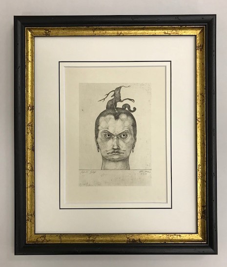 【特価】　≪　　パウル 　クレー 　　≫　　エッチング【銅版画】　　　HEAD OF MENACE　　　1945年　　　PAUL　KLEE_画像1