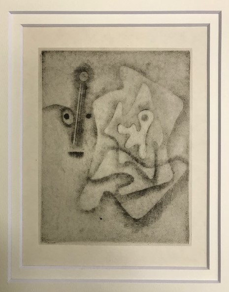 【特価】　≪　　パウル 　クレー 　　≫　　エッチング【銅版画】　　　L'HOMME APPROXIMATIF　　　1945年　　　PAUL　KLEE_画像2