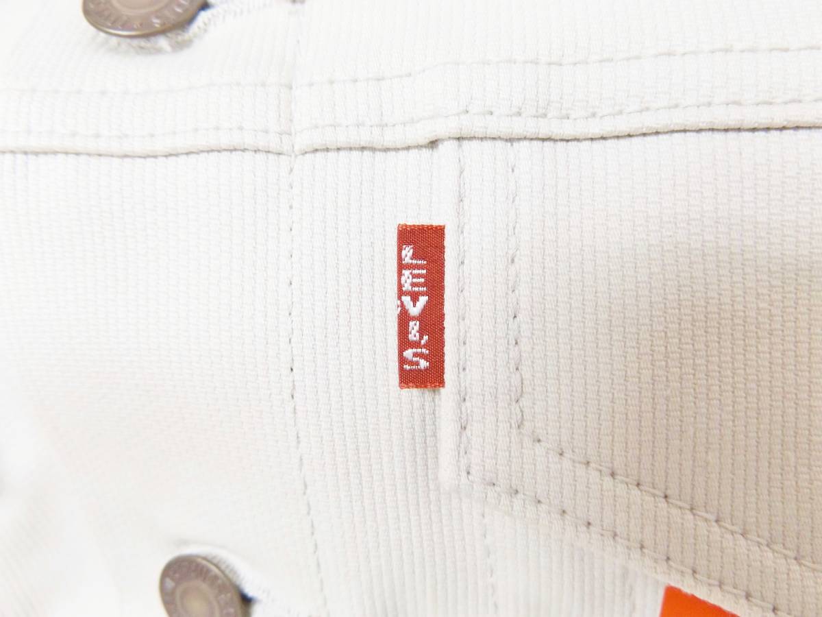 希少デッドストック WHITE LEVI'S ホワイト リーバイス ピケ 希少デッドストック WHITE LEVI'S ホワイト リーバイス ピケ