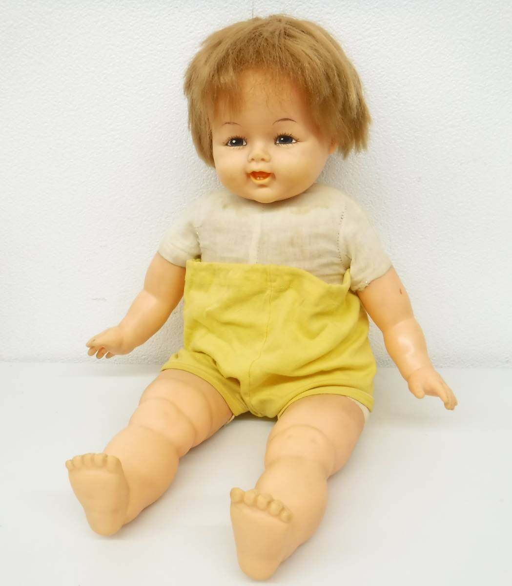 ヤフオク! - 昭和レトロ 当時物 *レトロドール 人形 *やわらか布製胴...
