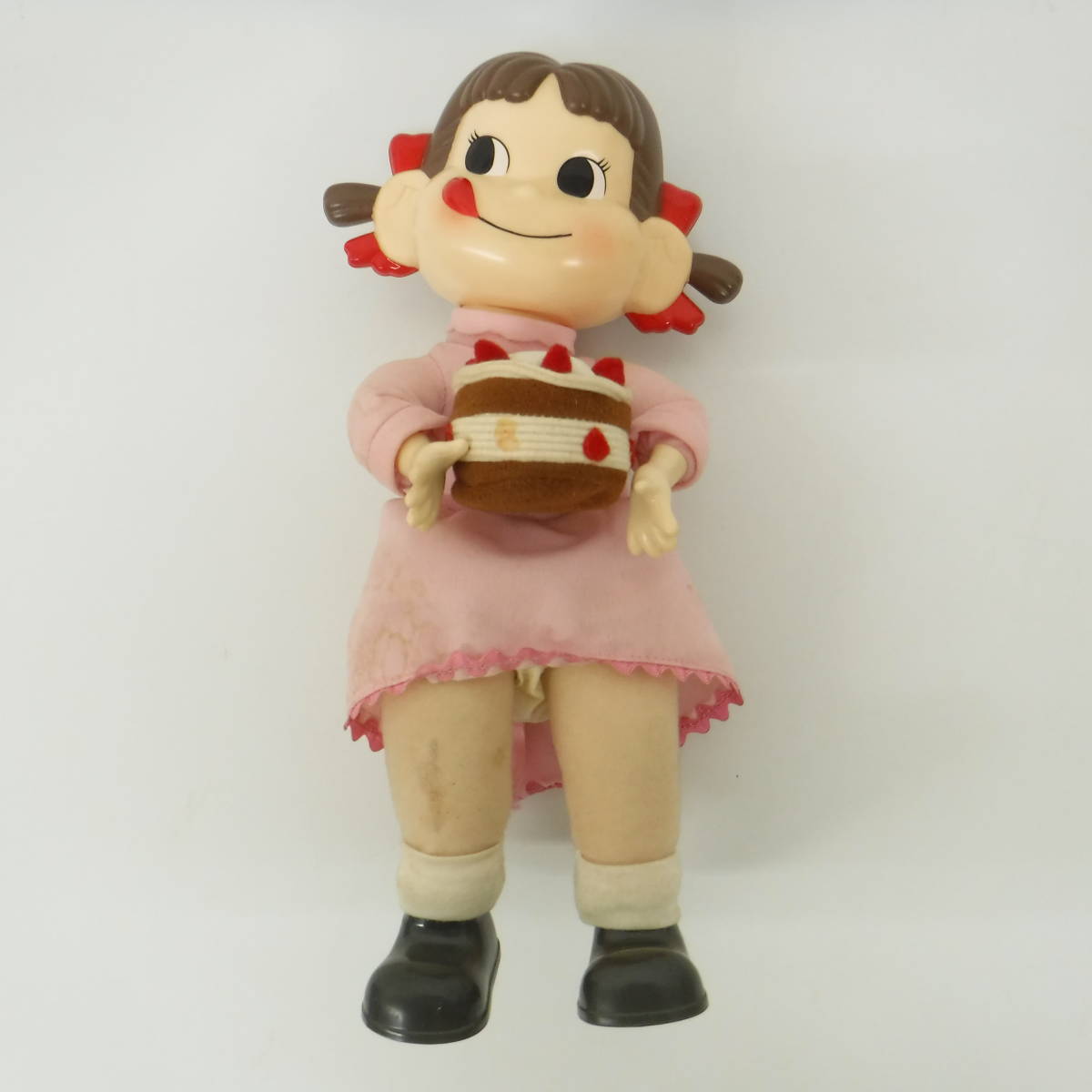  retro that time thing * retro doll doll * Fujiya *.... Peko-chan Birthday * campaign commodity * Birthday cake pink One-piece 